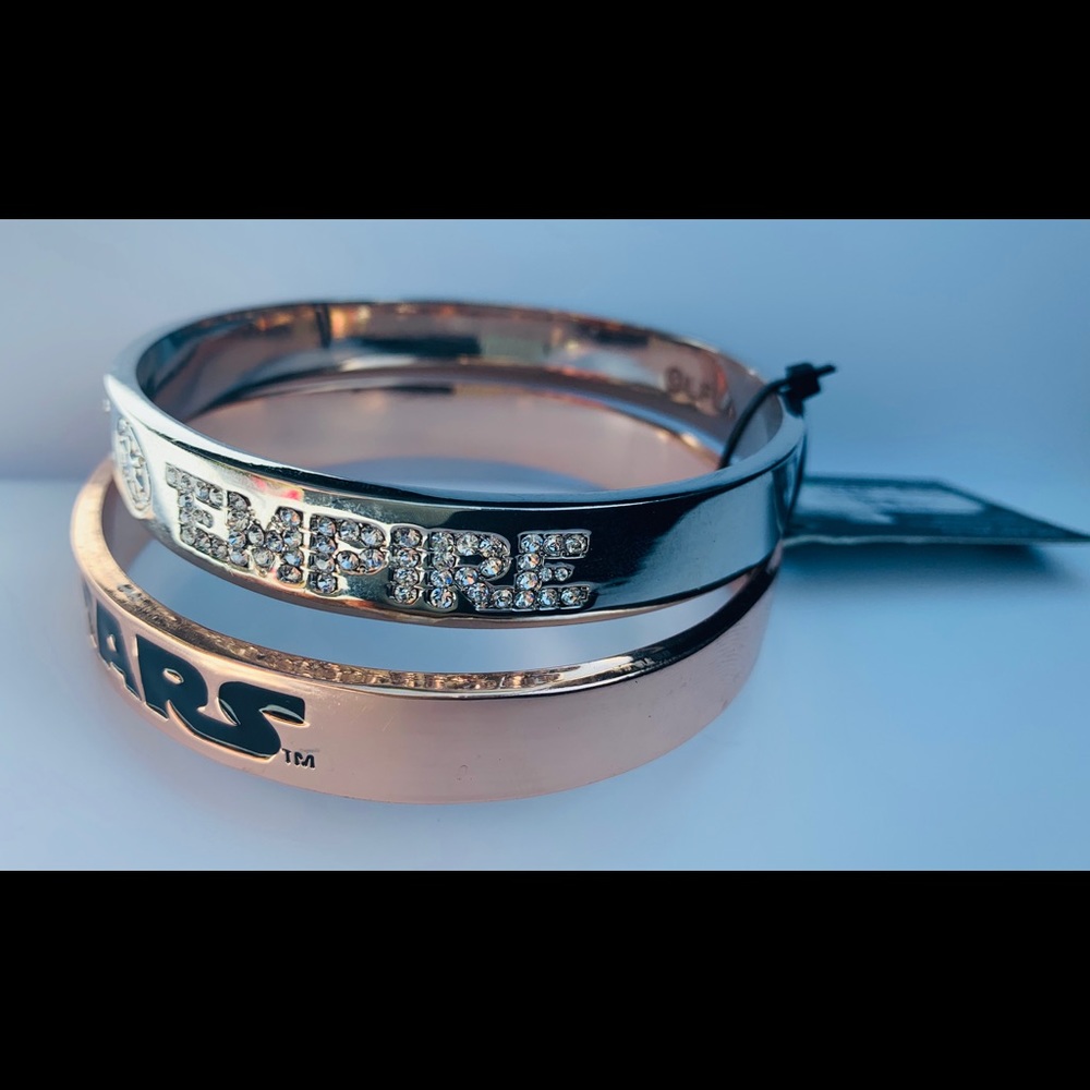 Star Wars Bangles Silver and Rose Gold